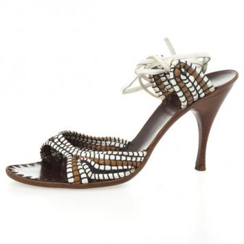 Bottega Veneta Strappy Ankle Wrap Sandals Size 40