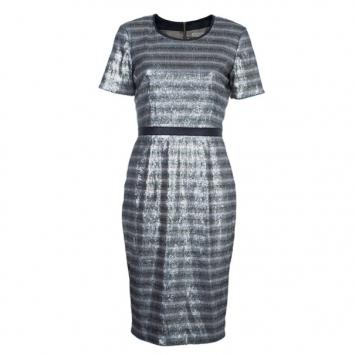 Burberry Sylvia Sequinned Satin Shift Dress S