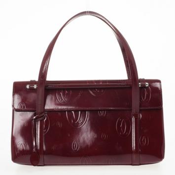 Cartier Bordeaux Happy Birthday Cabochon Flap Bag