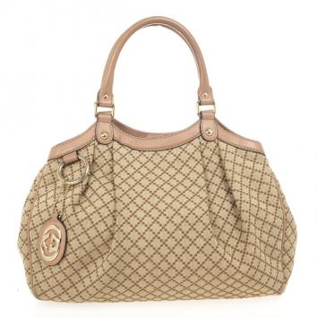 Gucci Brown Sukey Medium Original GG Canvas Tote