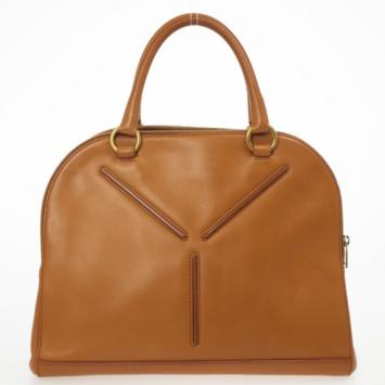 Pre Owned Saint Laurent Paris Leather Sac 32 Tote Bag