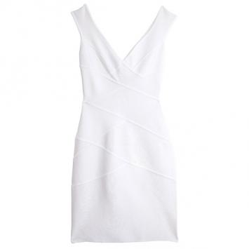 Herve L. Leroux White Bandage Dress S