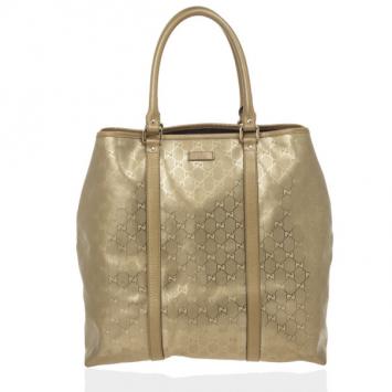 Gucci Gold Monogram GG Large Tote