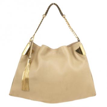 Gucci 1970 Beige Leather Hobo