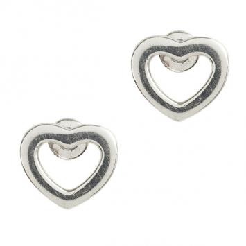 Tiffany & Co. Heart Shaped Silver Earrings