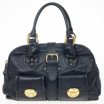 Marc Jacobs Navy Venetia Satchel Bag