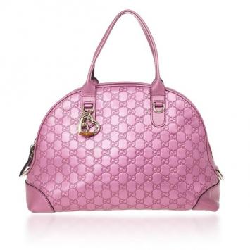 Gucci Guccissima Heart Bit Medium Top Handle Dome Bag
