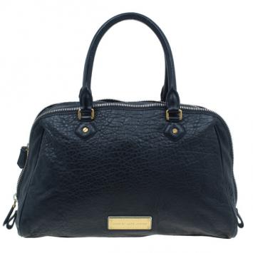 Marc by Marc Jacobs Black Leather Washed Up Lauren Satchel