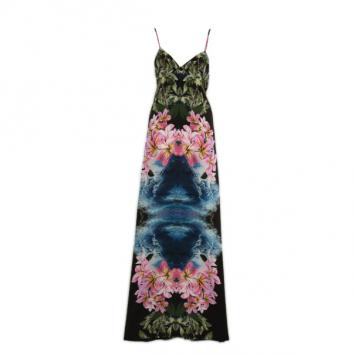 Stella McCartney Hibiscus Silk Maxi Dress S