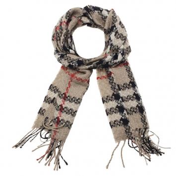 Burberry Beige Novacheck Alpaca and Silk Stole