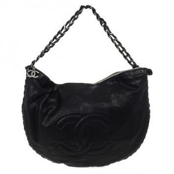 Chanel Black Modern Chain Large Hobo