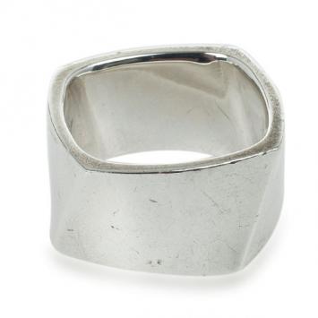 Tiffany & Co. Silver Frank Gehry Torque Ring Size 58