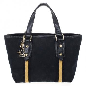 Gucci Black Monogram Jolicoeur Mini Tote