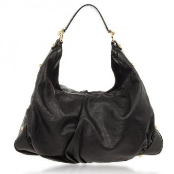 Gucci Black Jockey Large Hobo