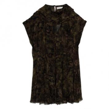 Nina Ricci Silk Double Layer Evening Dress M