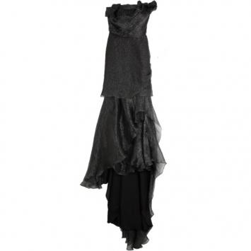 Oscar De La Renta Silk Crush Gown XS