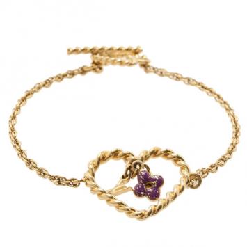 Louis Vuitton Sweet Monogram in my Heart Bracelet 19CM