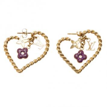Louis Vuitton Sweet Monogram in my Heart Earrings