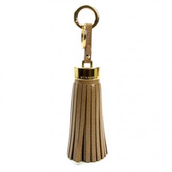 Pre Owned Burberry Beige Fleming Key Ring