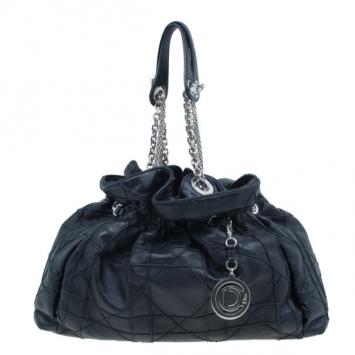 Dior Black Leather Cannage Le Trente Hobo