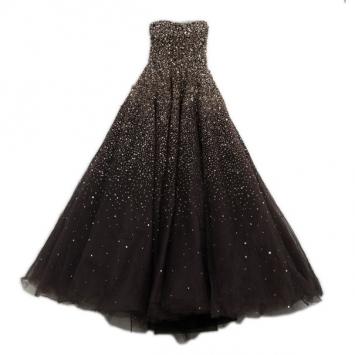 Marchesa Strapless Embellished Ball Gown S