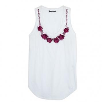 Alexander McQueen Embellished Tank T Shirt L