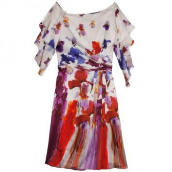 Versace Silk Printed Dress L
