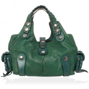 Chloe Green Buffalo Leather Silverado Bag