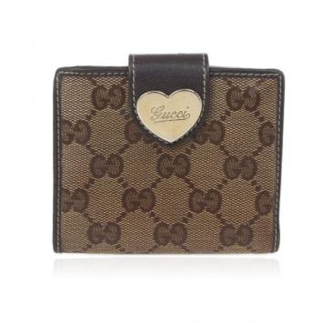Gucci Beige Guccissima Canvas Compact Wallet