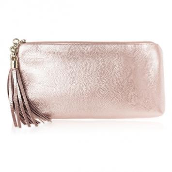 Gucci Broadway Metallic Leather Evening Clutch