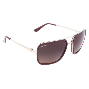 Salvatore Ferragamo Brown 638S Oversized Unisex Sunglasses