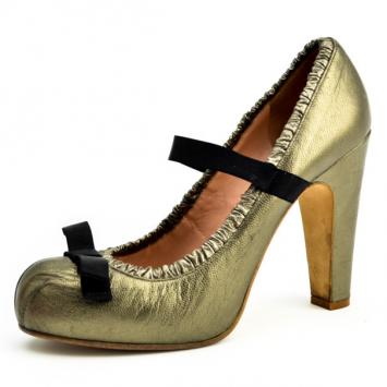 Marc by Marc Jacobs Metallic Bow Pumps Size 38.5