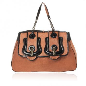 Fendi Brown Leather B Bag