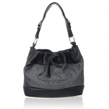 Burberry Denim Drawstring Hobo