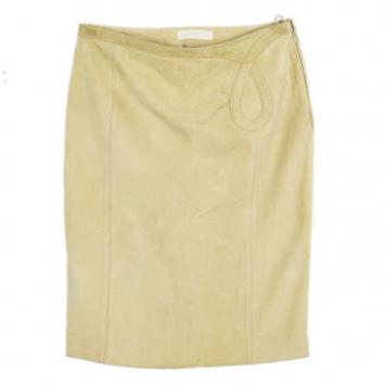 Valentino Lambskin Pencil Skirt M