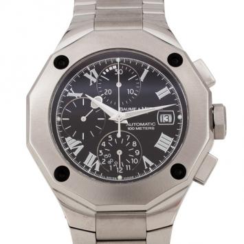 Pre Owned Baume & Mercier Riviera SS Chronograph Mens Wristwatch 44 MM
