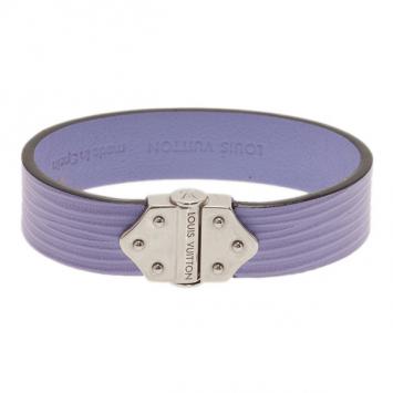Louis Vuitton Spirit Epi Purple Bracelet 17.5CM