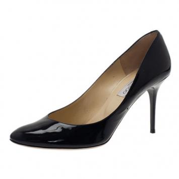 Jimmy Choo Black Patent Gilbert Pumps Size 40