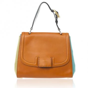 Fendi 'Silvana' Top Handle Leather Satchel 