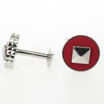 Pre Owned S.T. Dupont Paris Red Cufflinks 