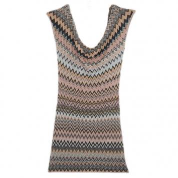 Missoni Mini Metallic Crochet Dress M