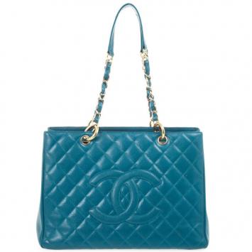 Chanel Turquoise Grand Shopper Tote