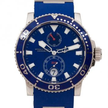 Pre Owned Ulysse Nardin Sport Power Reserve 18K White Gold Rubber Mens Wristwatch 44 MM