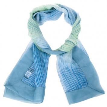 Giorgio Armani Blue &amp; Green Silk Scarf