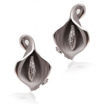 Annamaria Camilli Calla Diamond White Gold Earrings