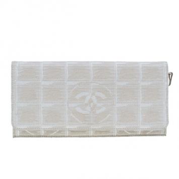 Chanel Beige Travel Line Continental Wallet