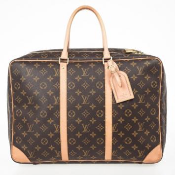 Pre Owned Louis Vuitton Sirius 45 Brown Monogram Canvas Travel Bag