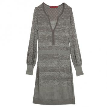 Christian Lacroix Grey Knit Dress M
