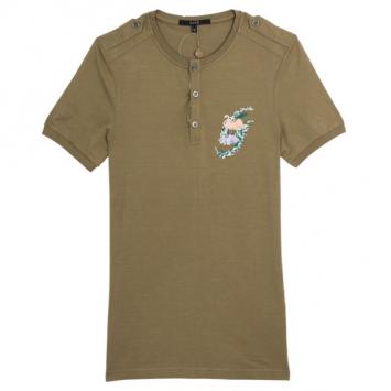 Pre Owned Gucci Polo Shirt with Flamingo Motif M
