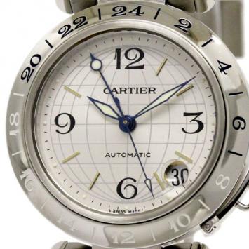 Cartier White Stainless Steel Pasha C Meridian Unisex Wristwatch 35MM